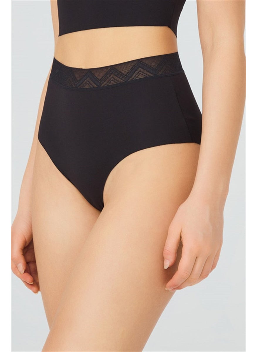 COTTONHILL Basic High Waist Laser Cut Bikini Panties 3 Pack - 3  - Image 3