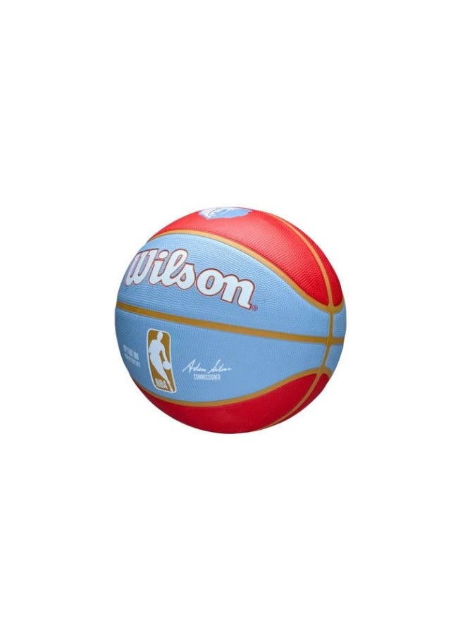 Wilson - 2024-2025 NBA Team City Edition Icon Memphis Grizzlies Basketball   Size: 7 - Image 1