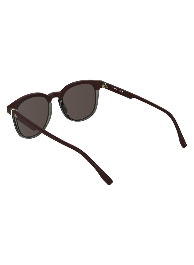 LACOSTE FULL RIM INJECTED LACOSTE SUNS L6073S 5219 (601) BURGUNDY/ TRANSPARENT GREY - Image 5