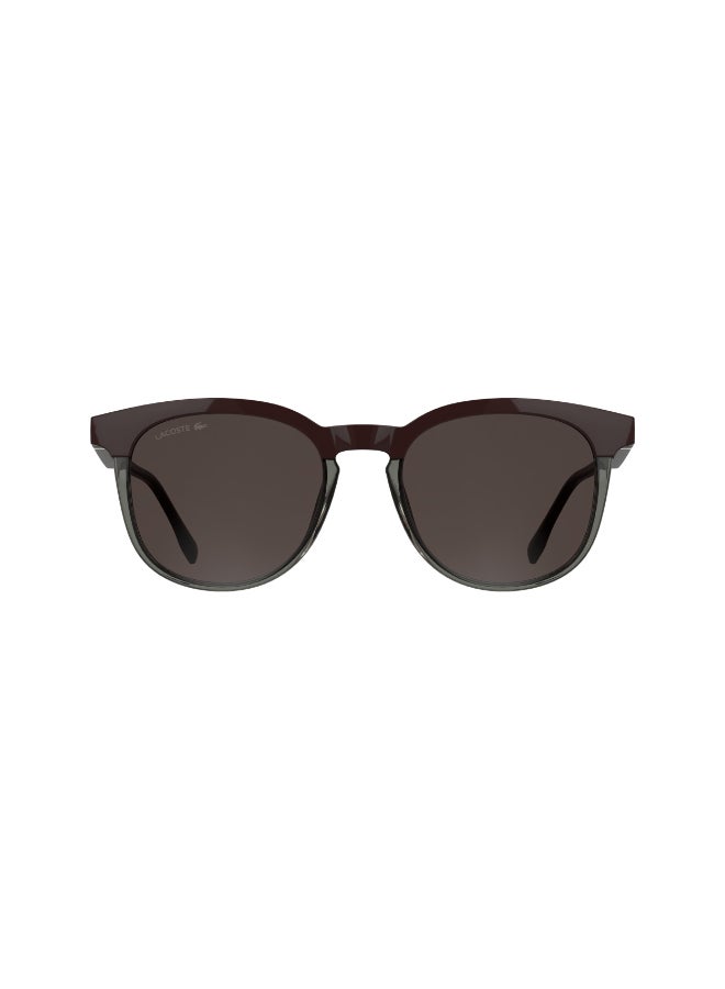 LACOSTE FULL RIM INJECTED LACOSTE SUNS L6073S 5219 (601) BURGUNDY/ TRANSPARENT GREY - Image 1