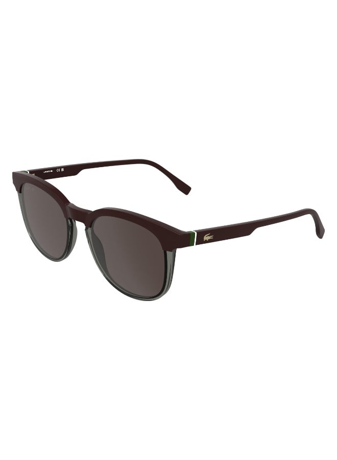 LACOSTE FULL RIM INJECTED LACOSTE SUNS L6073S 5219 (601) BURGUNDY/ TRANSPARENT GREY - Image 2