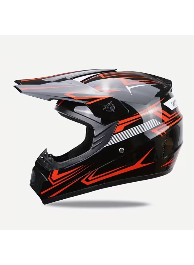 دوت خوذة دراجة نارية كاملة الوجه، خفيفة الوزن ومقاومة للصدمات، مناسبة لجميع المواسم لقيادة مريحة، خوذة ركوب بعدسة سوداء، ببطانة داخلية قابلة للتنفس، مناسبة للرجال والنساء، مثالية لركوب الدراجات والأنشطة الترفيهية. - Image 1