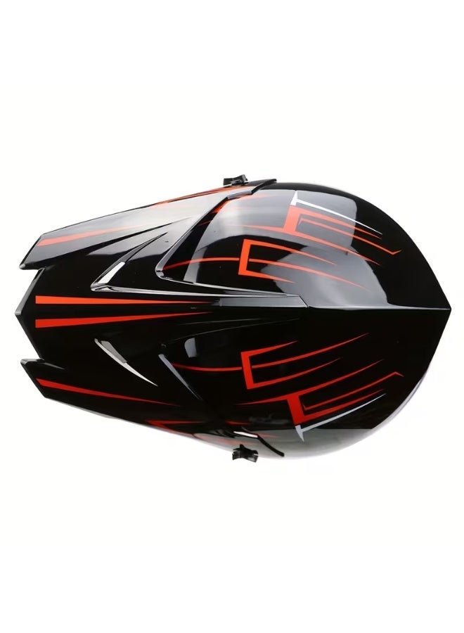 دوت خوذة دراجة نارية كاملة الوجه، خفيفة الوزن ومقاومة للصدمات، مناسبة لجميع المواسم لقيادة مريحة، خوذة ركوب بعدسة سوداء، ببطانة داخلية قابلة للتنفس، مناسبة للرجال والنساء، مثالية لركوب الدراجات والأنشطة الترفيهية. - Image 2