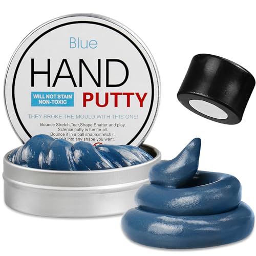 Arfun Magnetic Slime Putty Soft Magic Slime Hand Therapy Putty Fidget Game Stress Relief Thinking Educational Toy with Upgraded Magnet Christmas Birthday Gift for Boys Girls Adults Blue - Image 1