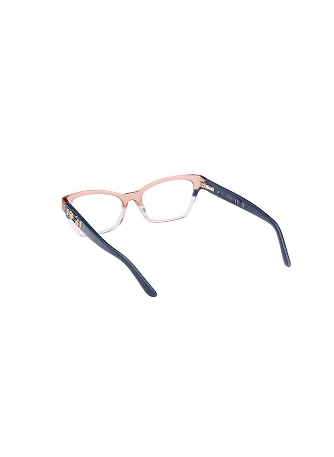 GUESS - إطار نظارة طبية مستطيل للنساء - GU297909252 - مقاس العدسة: 52 ملم - Image 1