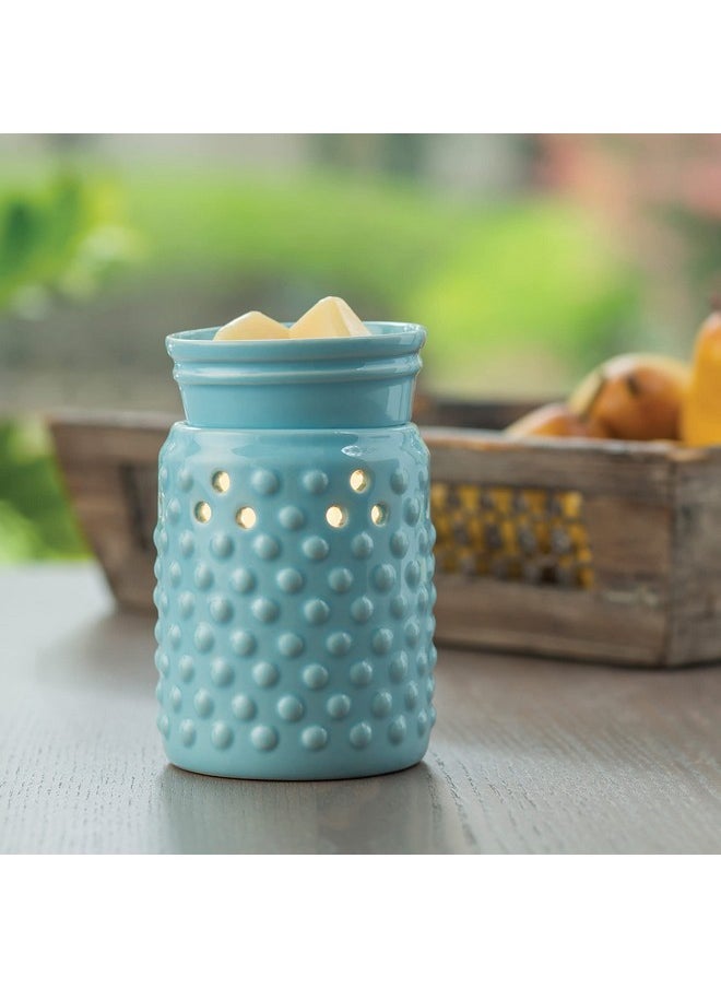 CANDLE WARMERS ETC . Midsized Illumination Fragrance Warmer Lightup Warmer For Warming Scented Candle Wax Melts And Tarts Or Fragrance Oils To Freshen Smaller Rooms Blue Hobnail  - Image 2
