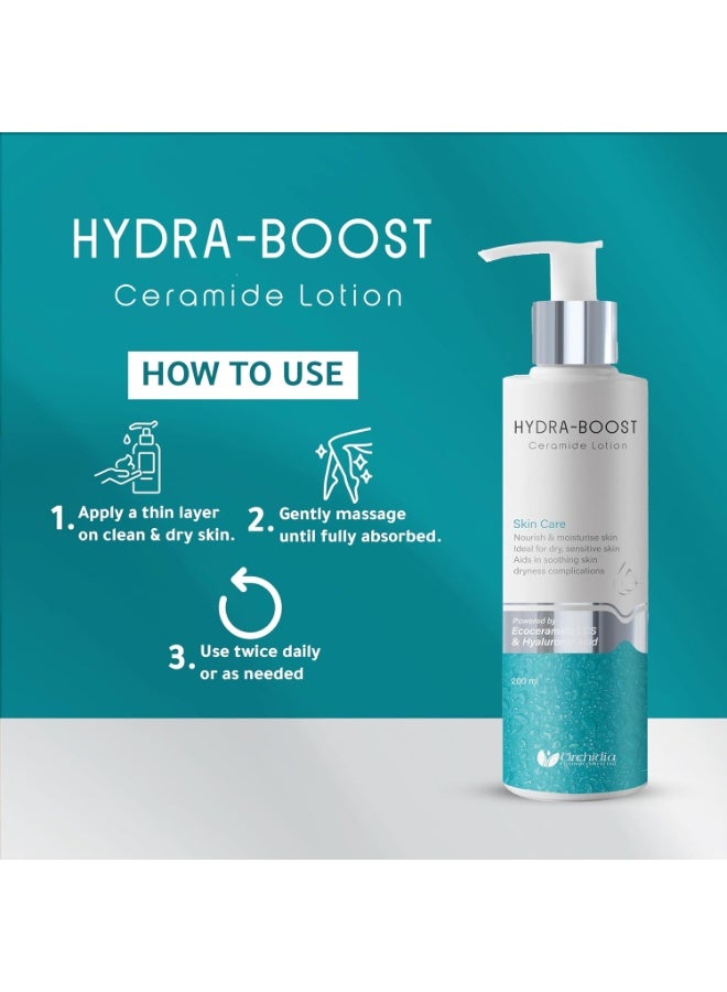 أوركيديا فارما لوشن هيدرا بوست سيراميد، 200 مل، مرطب عميق للبشرة الجافة والحساسة - Image 3