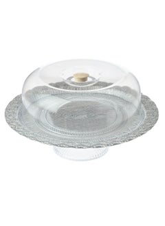 Dania Base glass cake plate with lid, size 30 cm height 10 cm  - Image 1