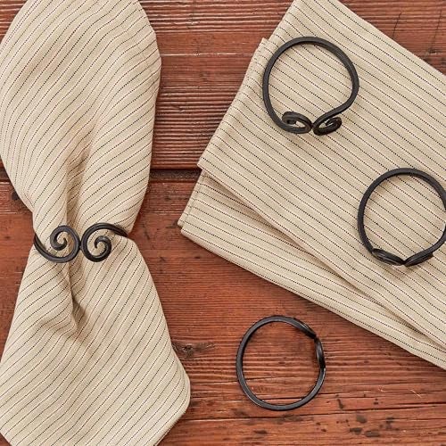 Park Designs Iron Knotted Napkin Ring Set of 4 - Image 3