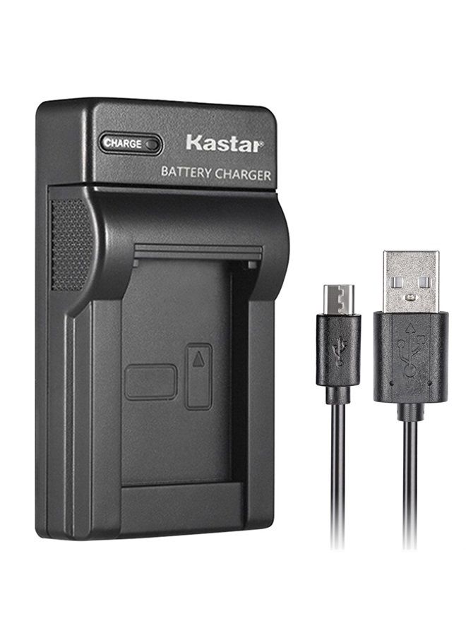 Kastar Slim USB Charger for Sony Cybershot DSC-HX5V, DSC-HX9V, DSC-W30, DSC-W35, DSC-W50, DSC-W55, DSC-W70, DSC-W80, DSC-W290, DSC-H10, H20, H50, H55, H70, H90 Camera Battery+ More Cameras