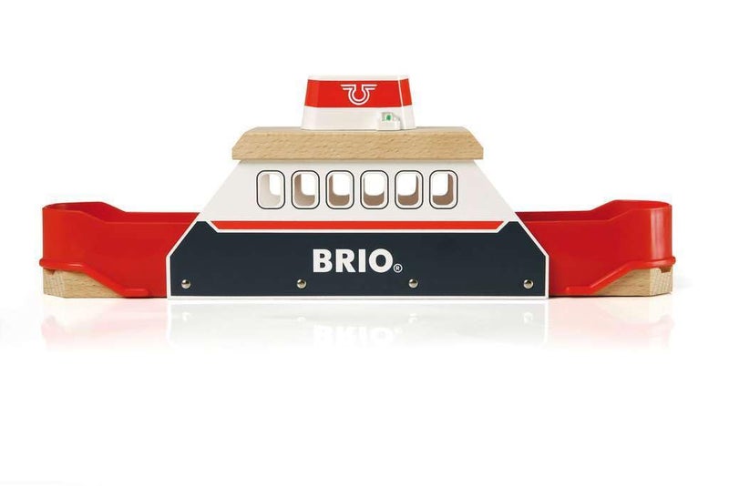 BRIO World 33569  Ferry Ship  3 Piece Wooden Toy Train Set for Kids  Interactive Light and Sound Features  Compatible with All BRIO Train Tracks  Ideal for Ages 3 and Up - Image 2