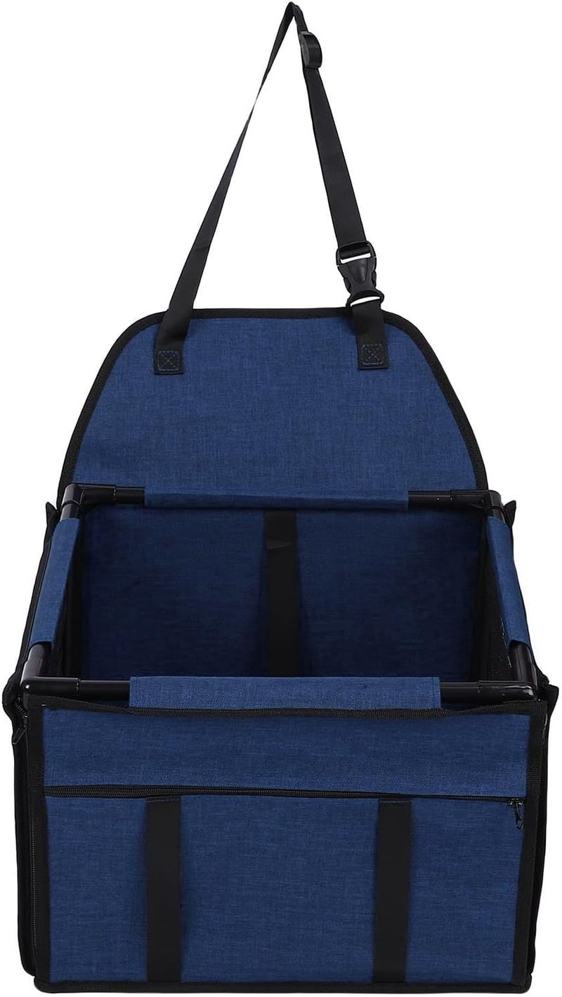 Different assemble options Generic Dog Car Seat, Foldable Dog Car Seat Collapsible Travel Bags with Safety Belt and and Mesh Window, Carrier for Small to Medium Pets Puppy, 39x39x27cm (Dark Blue) Trendy budget practical design Daily wear upgraded resistant material Multi-purpose Varied size selections Multiple design variants Multi option design Flexible usage build Flat working surface Climate adapted upgraded quality Comfort grip Quick use-switch compatible build Cost effective upgraded craftsmanship Multi warehouse process Leakproof sealed Salt resistant coating Gulf climate tested upgraded quality Trendy economical quality Long term use design Nationwide warehouse layout Land transit & shipment compatible All season compatible build Regular scheduled transit Multi-goal comprehensive design Global upgraded practical design - Image 2