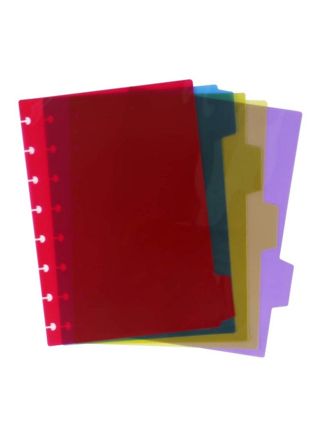 Eagle Plastic Index 5Tab Dividers Discbound Tab Dividers Plus 1 Plastic Zipper Bag Junior Size For Discbound Planners Or Notebooks  - Image 2