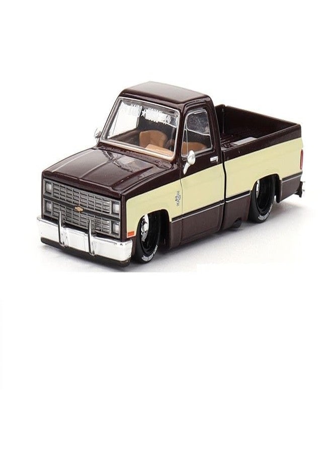 Mini GT TSMMODEL Diecast Model car in Compatible with Silverado Kaido Vintage Spec V1, Two Tone: Brown & Cream 1/64 (3 inches) Scale, Die-Cast Toy Pickup Truck by Kaido House - Image 3