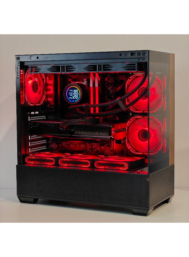 Mostech General Trading LLC GAMING PC RYZEN 7 8700F UP TO 5.0 GHZ | AMD RX 9070 XT 16GB OC GDDR6 | RAM 32GB DDR5 6000MHZ | 1TB NVME GEN 4 | FT418 BLACK CASE | WINDOWS 11 PRO | WIFI READY BLACK - Image 4