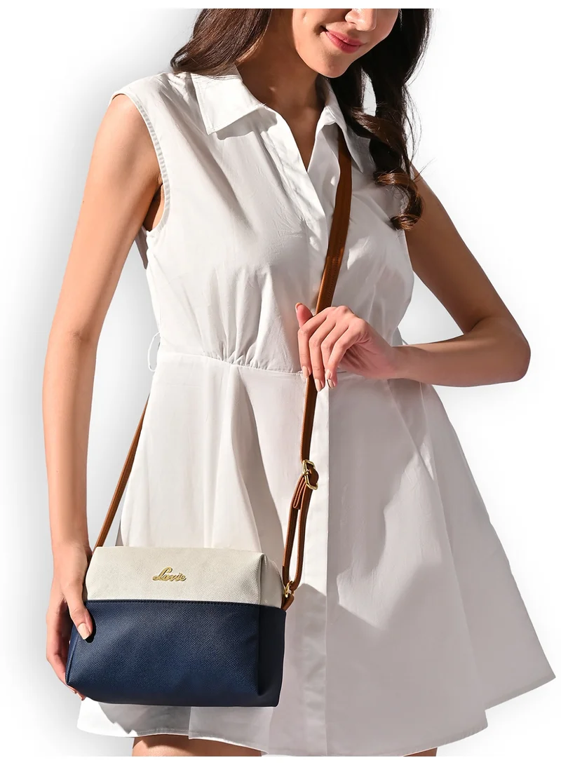 Lavie Women's Ellen Colourblock Horizantal Slingbag (Navy)