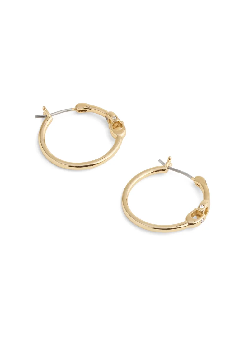 COACH Signature Hoop Earrings
