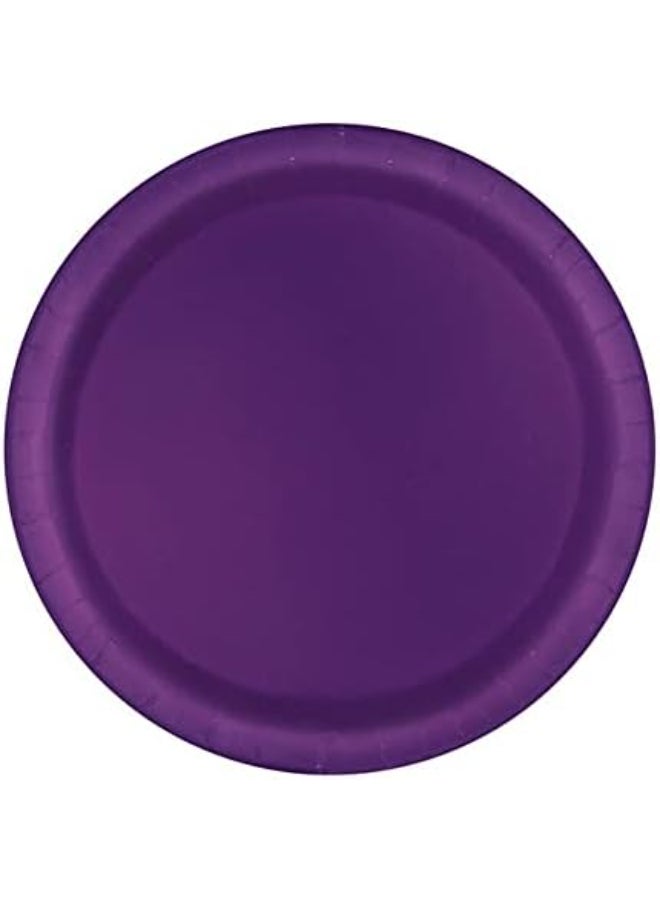 Unique 8 Deep Purple Plates 9'' - Image 2