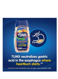 TUMS Tums Pack Of 2 Extra Strength 750mg 48 Chewable Tablets  - Image 2