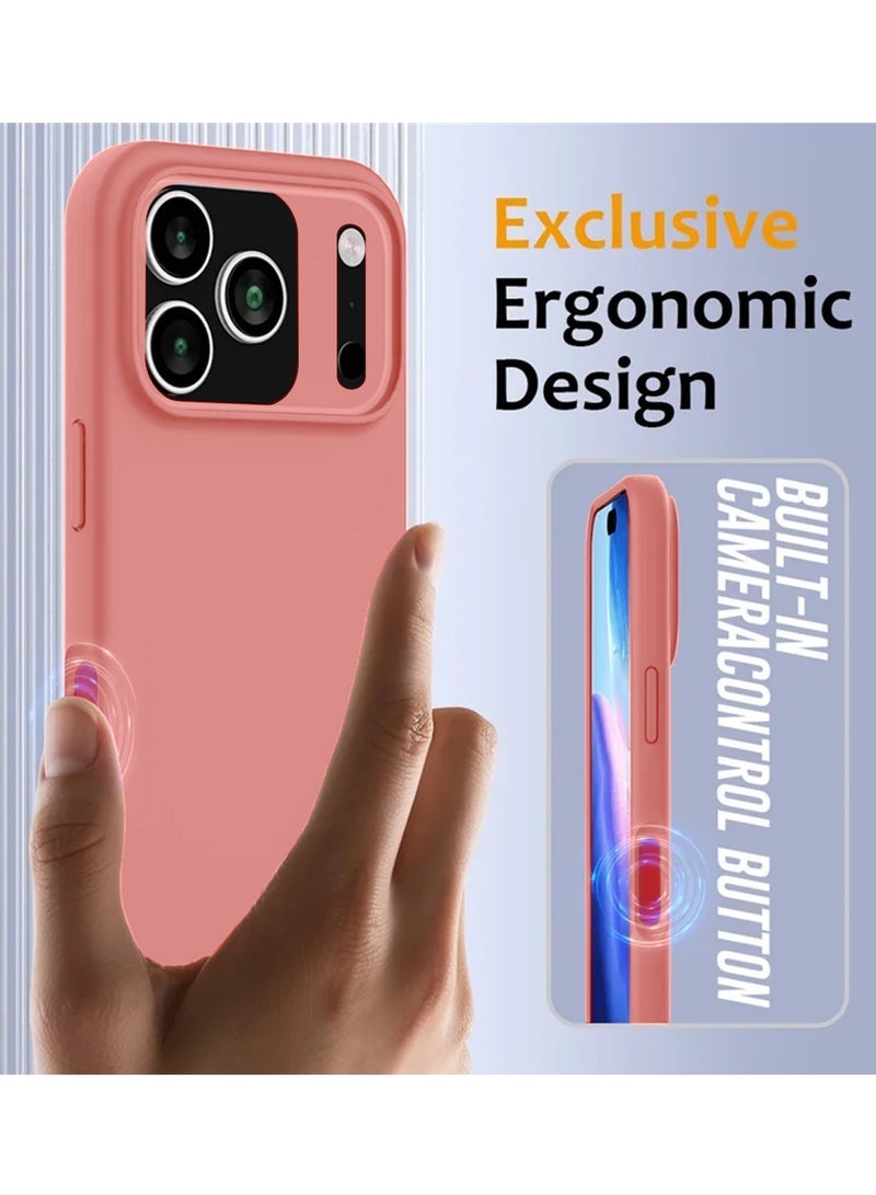 ELTRAZONE Apple iPhone 17 Pro 5G 2025 Soft Liquid Silicone Case Cover (Model MCRPSN) in Elegant Pink – Slim, Lightweight, Shock-Absorbent Protective Phone Case with Precise Cutouts and Comfortable Grip - Image 5