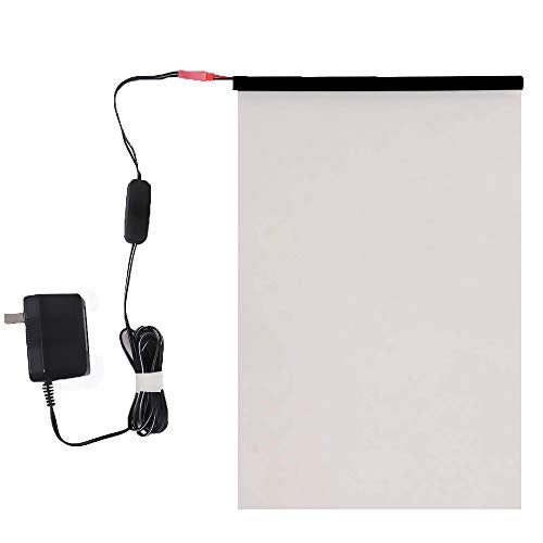 SW PDLC Switchable Smart Film Electric Smart Glass Film Adhesive All Day Privacy Protection Window Sticker, 6Inch x 12Inch - Image 1