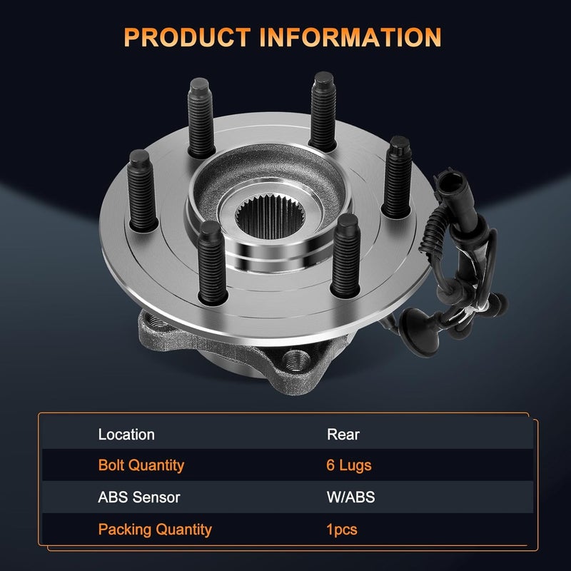 ASAPE 541001 Rear Wheel Hub and Bearing Assembly for Ford Expedition and Lincoln Navigator (2003-2006) - Image 5