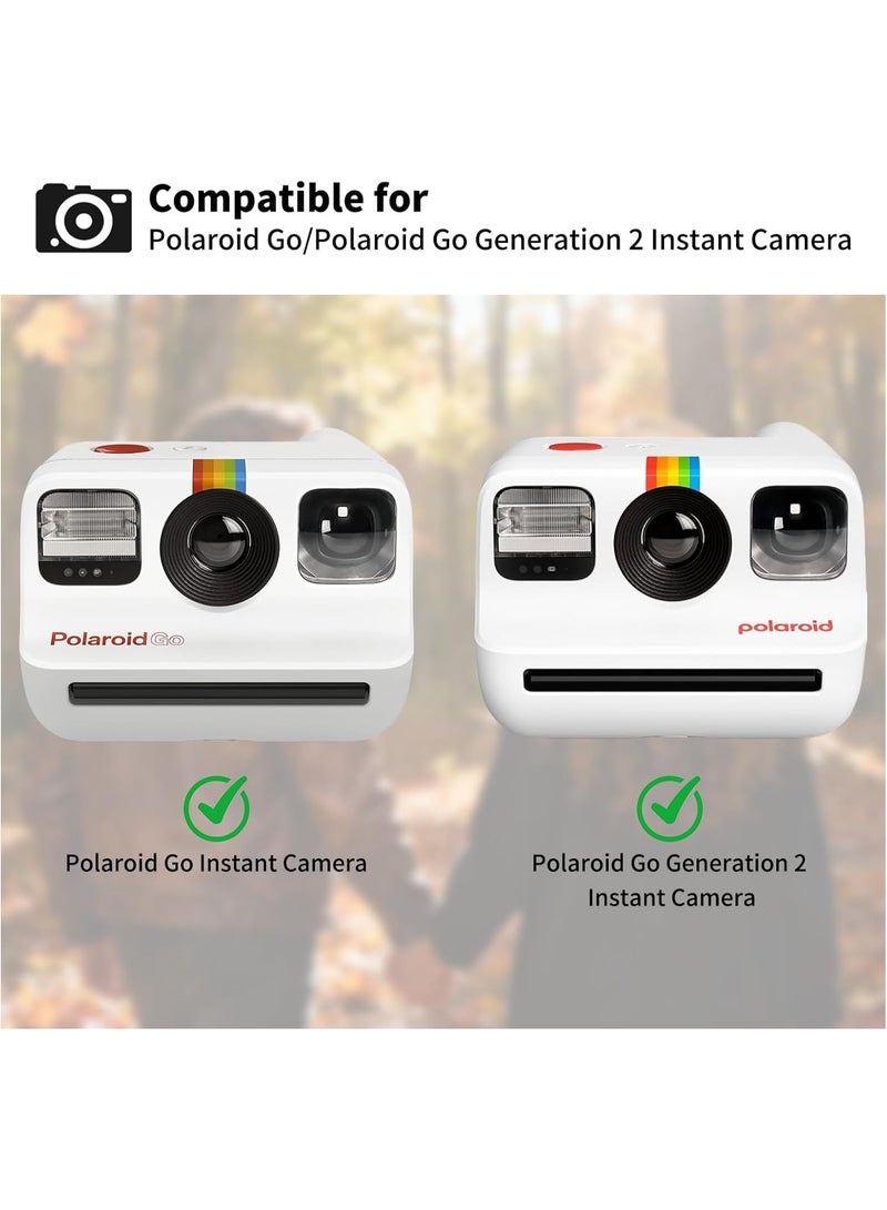 غطاء العدسة لـ Polaroid Go/Go Gen 2 تصميم مكافحة سوء التشغيل غطاء الكاميرا المقاوم للخدش مقاوم للغبار للكاميرا الفورية للجيل 2 من Go/GO (أبيض) - Image 2