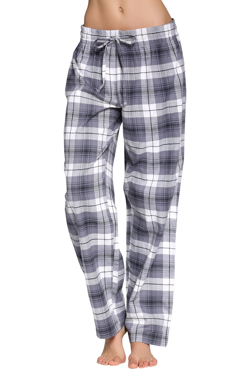 CYZ Women's 100% Cotton Super Soft Flannel Plaid Pajama/Lounge Pants-F17012-L - Image 2