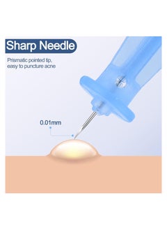 SYOSI 50pcs Disposable Acne Pimple Remover Professional Acne Needles and Blemish Remover Tools Whitehead Comedone Removal Pimple Popper Set for Whitehead Acne Closed Mouth Clear Acne Needle  - Image 2