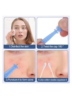 SYOSI 50pcs Disposable Acne Pimple Remover Professional Acne Needles and Blemish Remover Tools Whitehead Comedone Removal Pimple Popper Set for Whitehead Acne Closed Mouth Clear Acne Needle  - Image 4