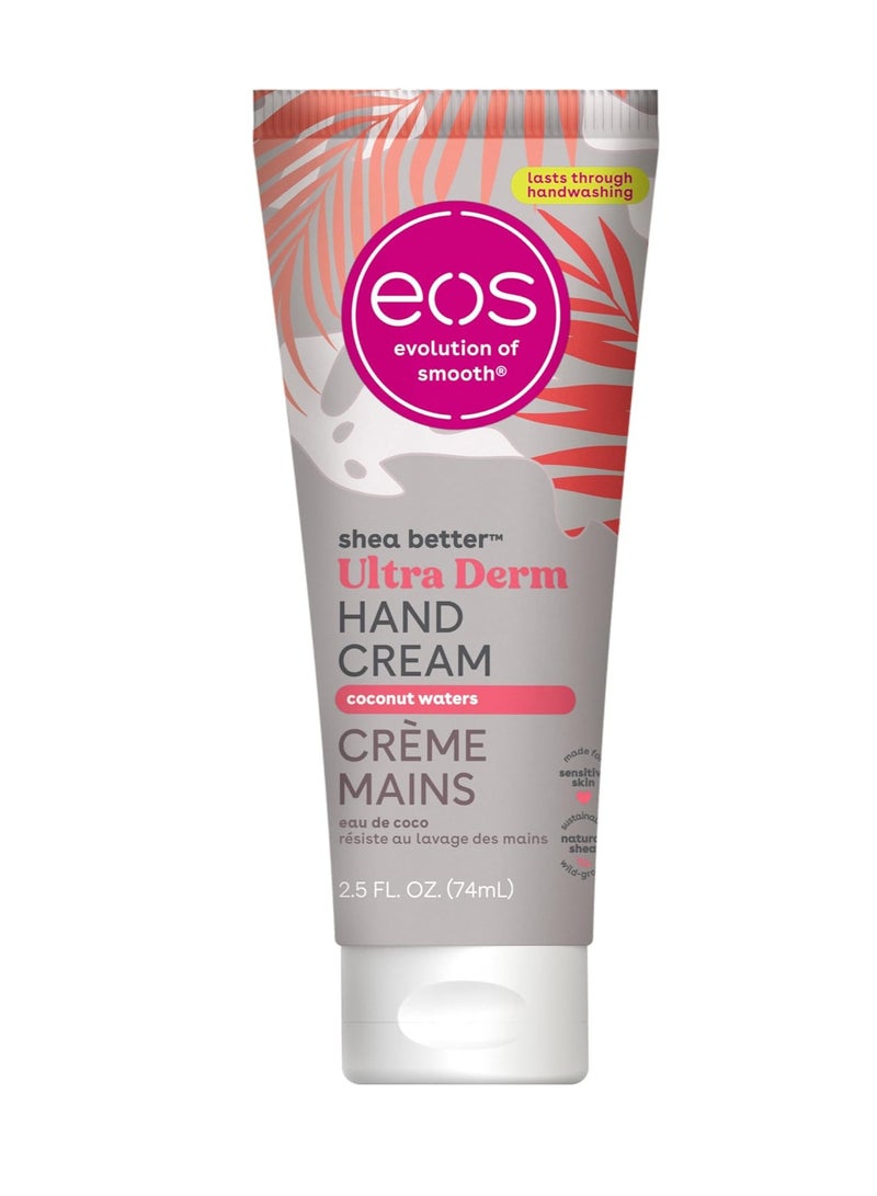 eos Shea Better Hand Cream - Coconut, Natural Shea Butter Hand Lotion and Skin Care, 24 Hour Hydration with Shea Butter & Oil, 2.5 oz, Packaging May Vary
