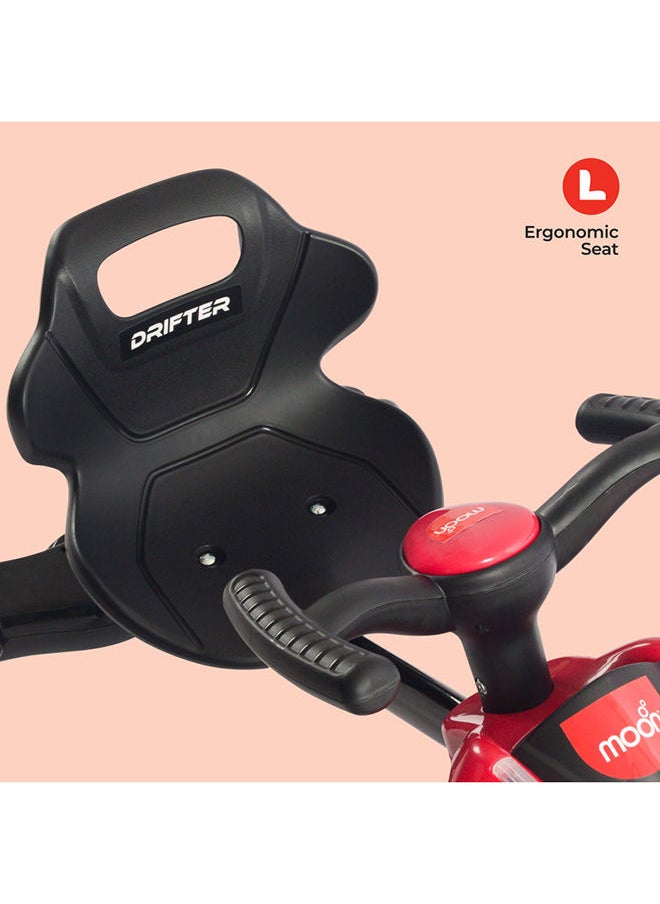 Moon - Drifter Drift Bike 4 Wheel Scooter For 3 Years And Above - Red - Image 1