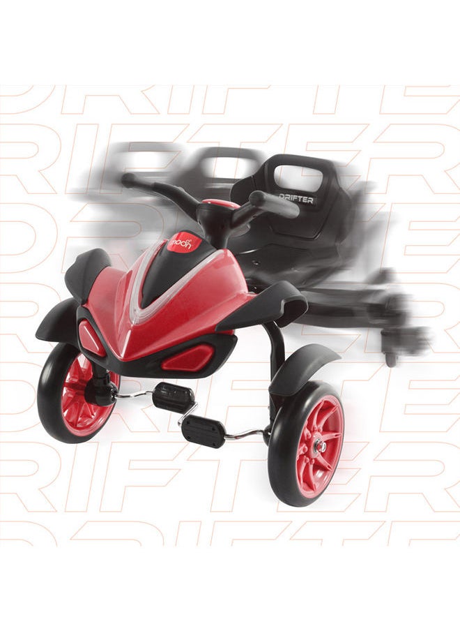 Moon - Drifter Drift Bike 4 Wheel Scooter For 3 Years And Above - Red - Image 1
