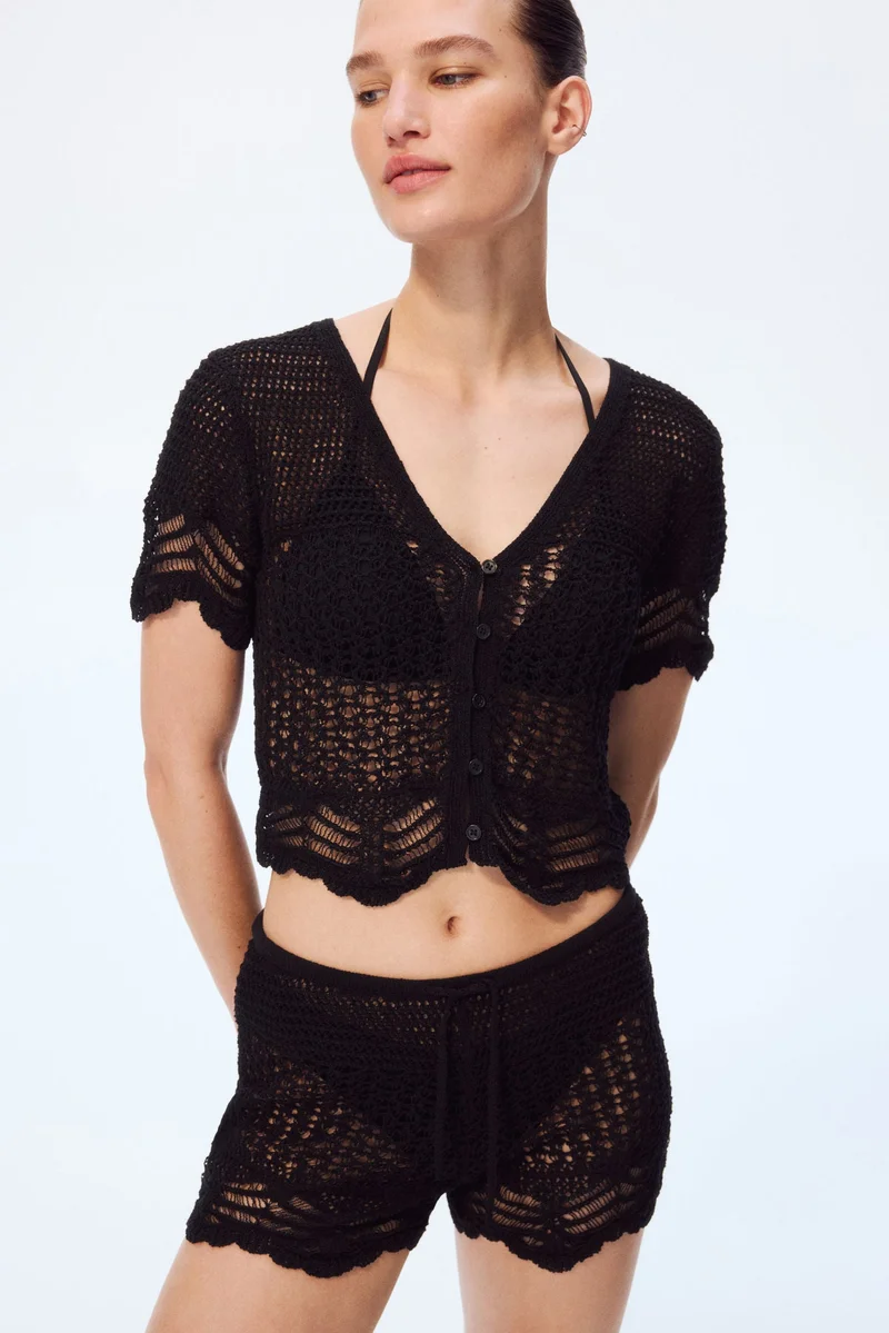 H&M Crochet-look beach top