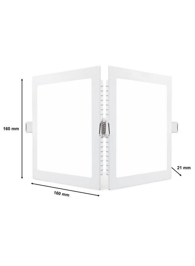 PHILIPS 12W Square AP Plus UltraGlow LED DL Recessed LED Panel Ceiling Light (Pack of 1,Cool Day White) - Image 3