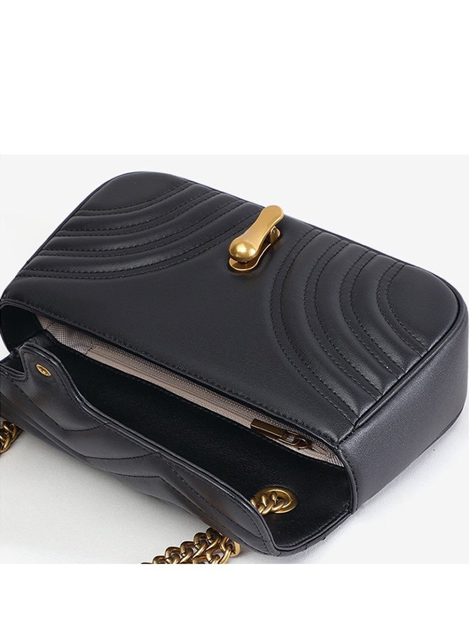New Women's Chain Bag, Light Luxury Genuine Leather Crossbody Bag, Versatile Shoulder & Underarm Bag for Ladies - Image 4