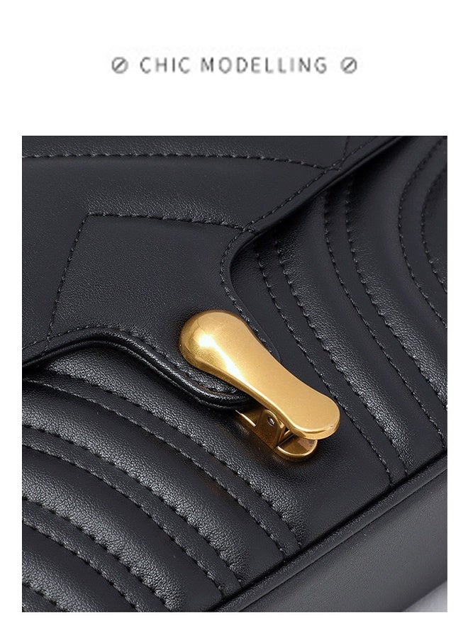 New Women's Chain Bag, Light Luxury Genuine Leather Crossbody Bag, Versatile Shoulder & Underarm Bag for Ladies - Image 5