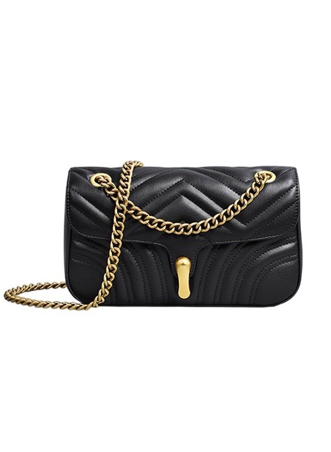 New Women's Chain Bag, Light Luxury Genuine Leather Crossbody Bag, Versatile Shoulder & Underarm Bag for Ladies - Image 1