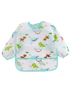 SOWUGI Cartoon Animals Waterproof Baby Bib Colorful Printed Children Full Sleeve Bib  - Image 1