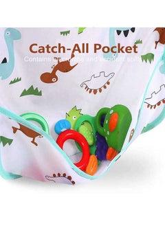SOWUGI Cartoon Animals Waterproof Baby Bib Colorful Printed Children Full Sleeve Bib  - Image 4