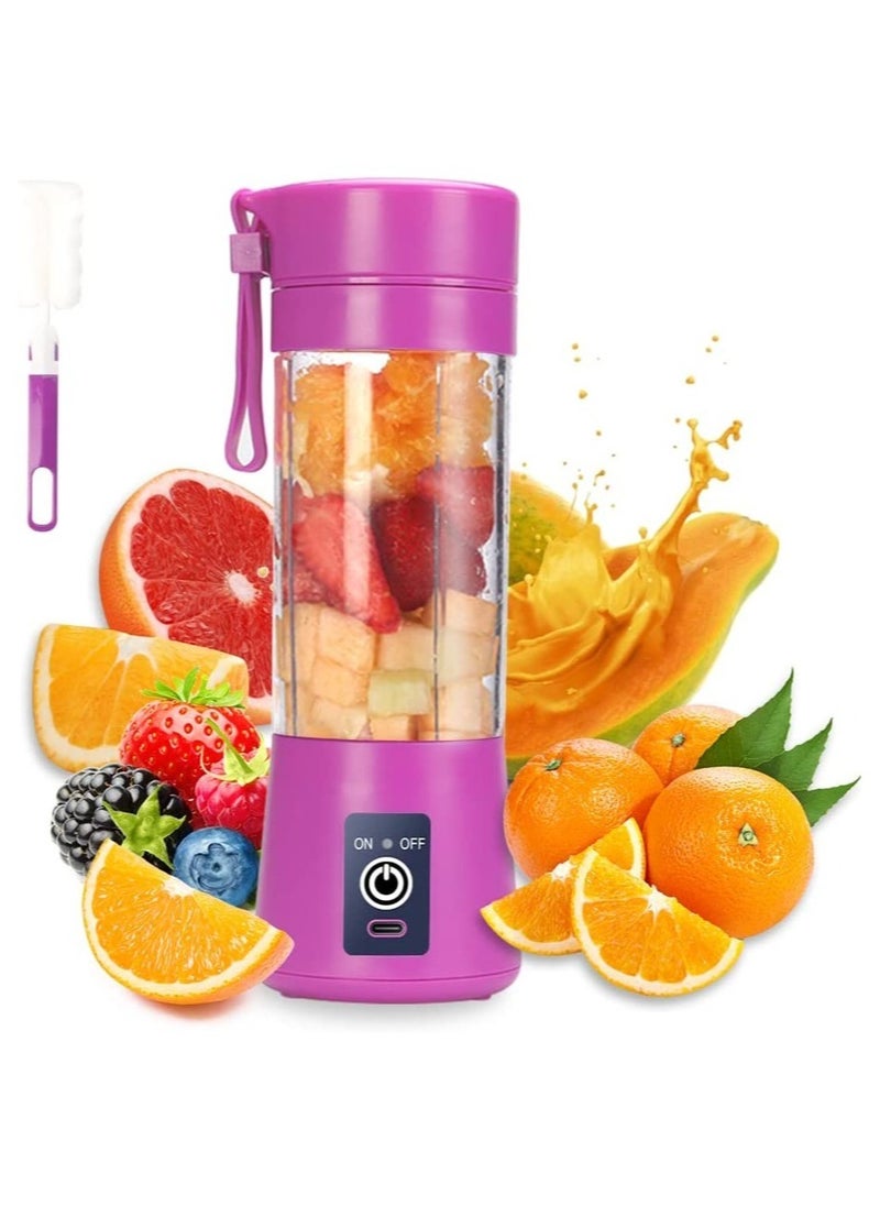 ELTRAZONE - Portable Blender Cup,Electric USB Juicer Blender,Mini Blender Portable Blender For Shakes and Smoothies, Juice,380ml, Six Blades Great for Mixing - Image 1