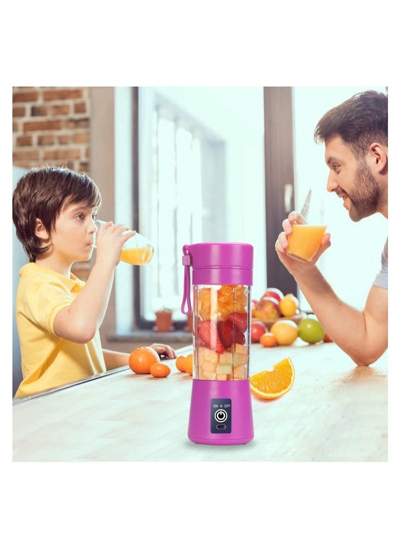 ELTRAZONE - Portable Blender Cup,Electric USB Juicer Blender,Mini Blender Portable Blender For Shakes and Smoothies, Juice,380ml, Six Blades Great for Mixing - Image 1