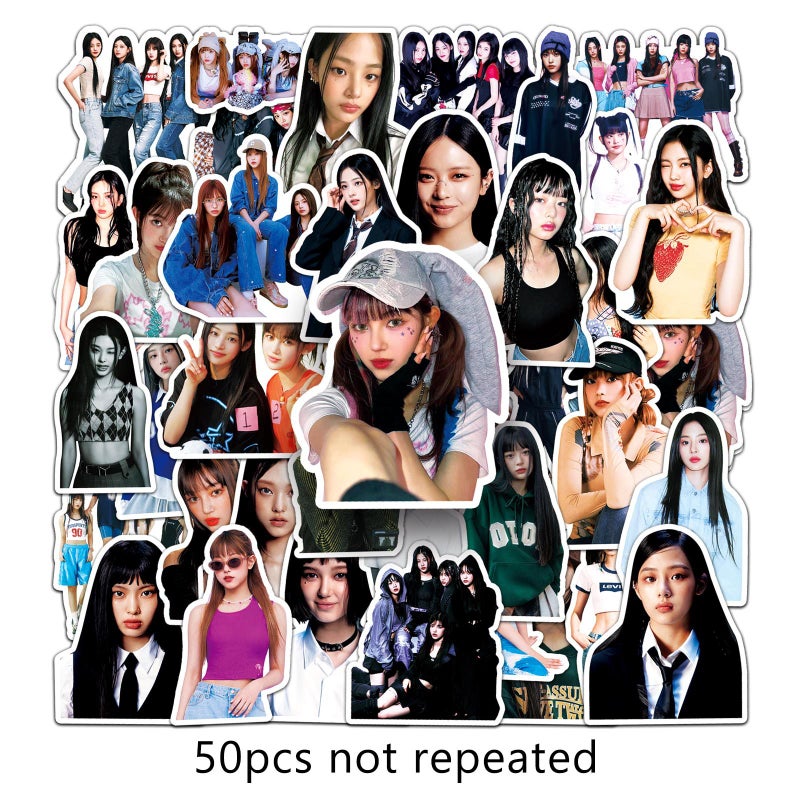 50pcs Newjeans Girl Group Kpop Star Merchandise Stickers For Journaling Notebooks Water Bottles Decoration 50 newjeans-850 