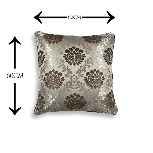 IM FAB® Jacquard Jupiter Design Brown Cushion Cover Set of 5 Pcs (24x24 inchs or 60x60 cm) - Image 5