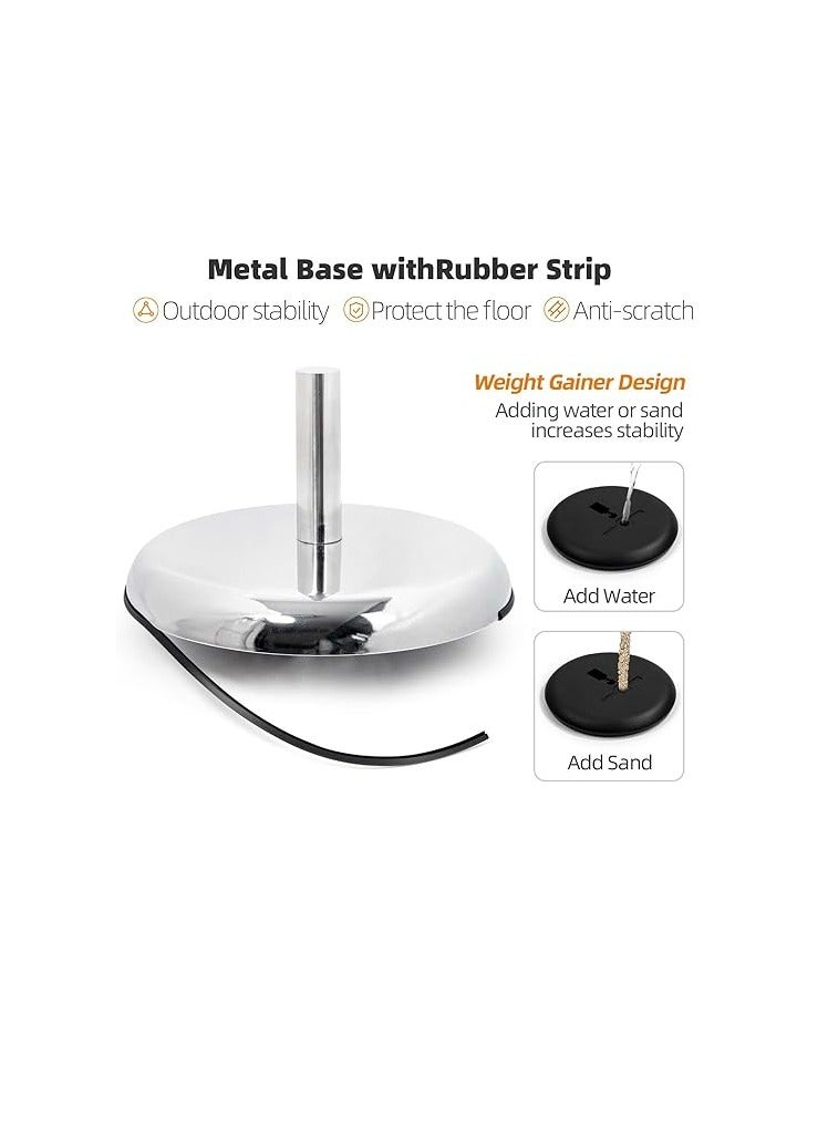 A3 Sign Stand Adjustable Poster Stand Aluminum Snap Frame Menu Stand Replaceable Advertising Rack Floor Display Stands with Safety Corner and Stable Round Base (Silver, A3) - Image 3