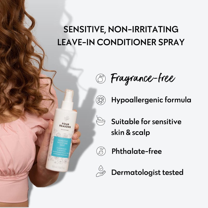 No nothing Very Sensitive Moisture Mist - Moisturizing and Conditioning Leave-in Mist - Unscented, Vegan, Hypoallergenic, Sensitive Detangling spray - 8.5 fl oz - Image 3