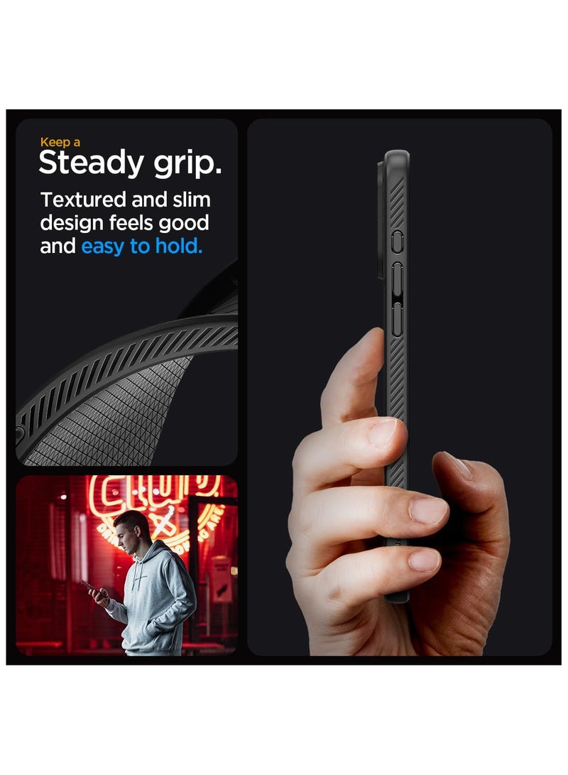 Spigen Spigen Liquid Air Designed for iPhone 15 Pro Max Case Cover (2023) - Matte Black  - Image 5