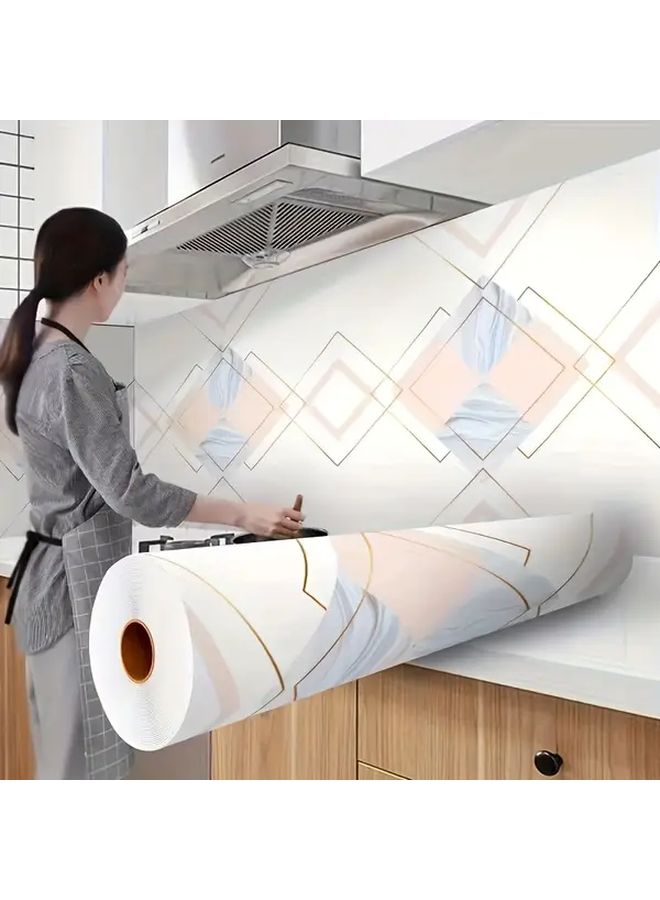 Cat Fun Kitchen Oil Proof Stickers 393.7 Inch Self Adhesive Wallpaper - Image 4