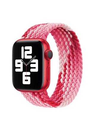 Replacement Strap Single Loop Weaving Nylon Watch Band, Size: M 145mm For Apple Watch Series 9&8&7 41mm / SE 3&SE 2&6&SE&5&4 40mm / 3&2&1 38mm Strawberry Red - pzsku/Z7B1F03DDCC60E89D98D0Z/45/_/1714875544/c2e764e3-130d-41ab-966a-4c7bc0686821
