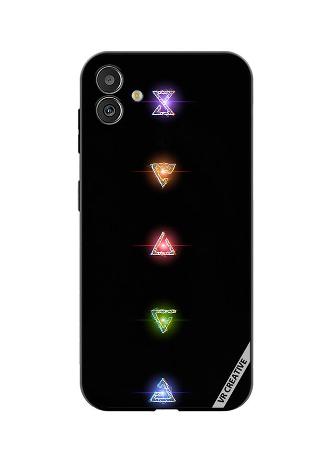 VR CREATIVE Protective Case Cover For Samsung Galaxy M13 5G Neon Lights Diamond Shapes Design Multicolour - Image 1